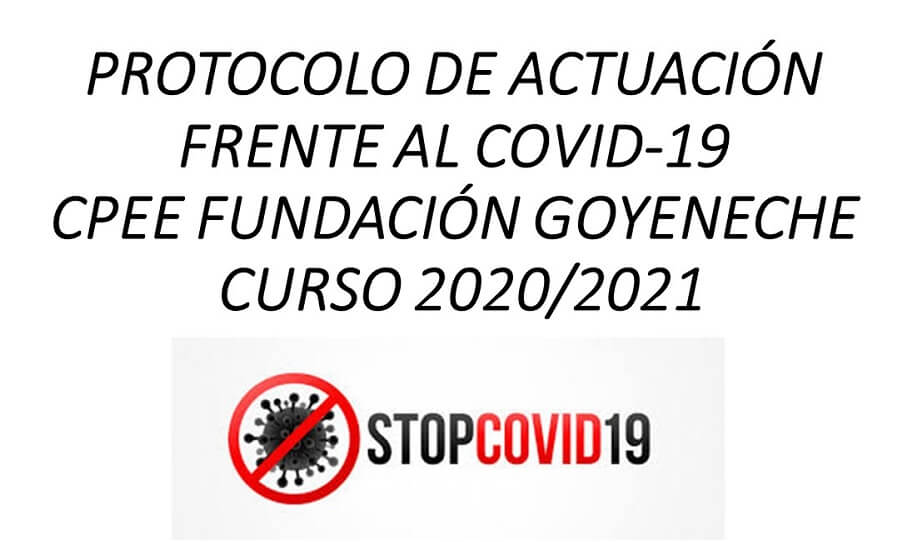 PROTOCOLO ACTUACIÓN EN EL CENTRO FRENTE AL COVID-19